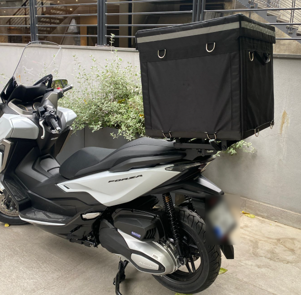 motosiklet çantalı motor